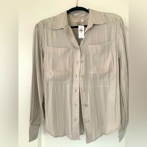 NWT. Banana Republic long sleeve work blouse.